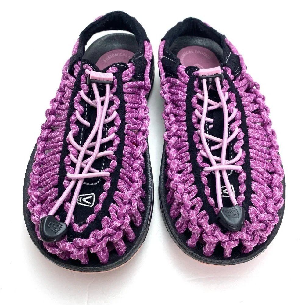 KEEN Uneek Woven Rubber Outdoor Sandals in Pink Size 5.5 Style 1014637